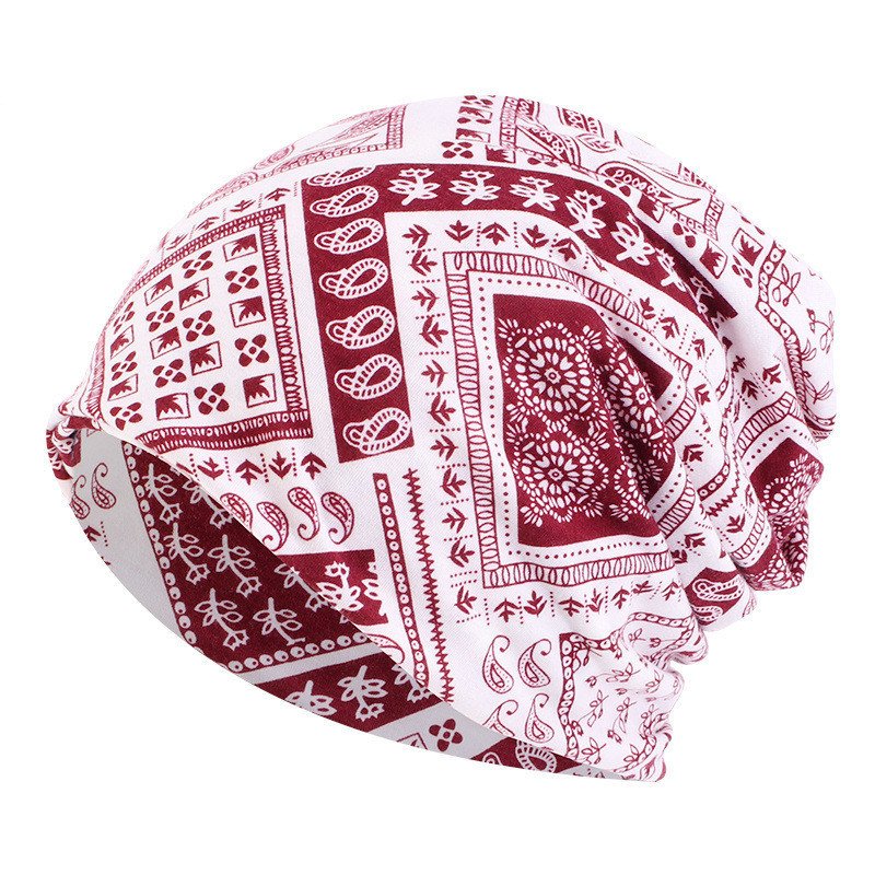 Bandana White background wine red